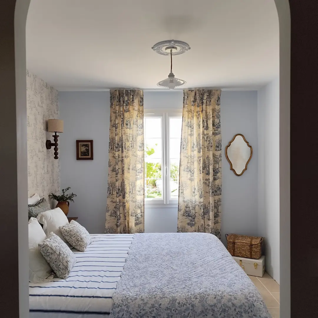 Rideau toile de jouy chambre