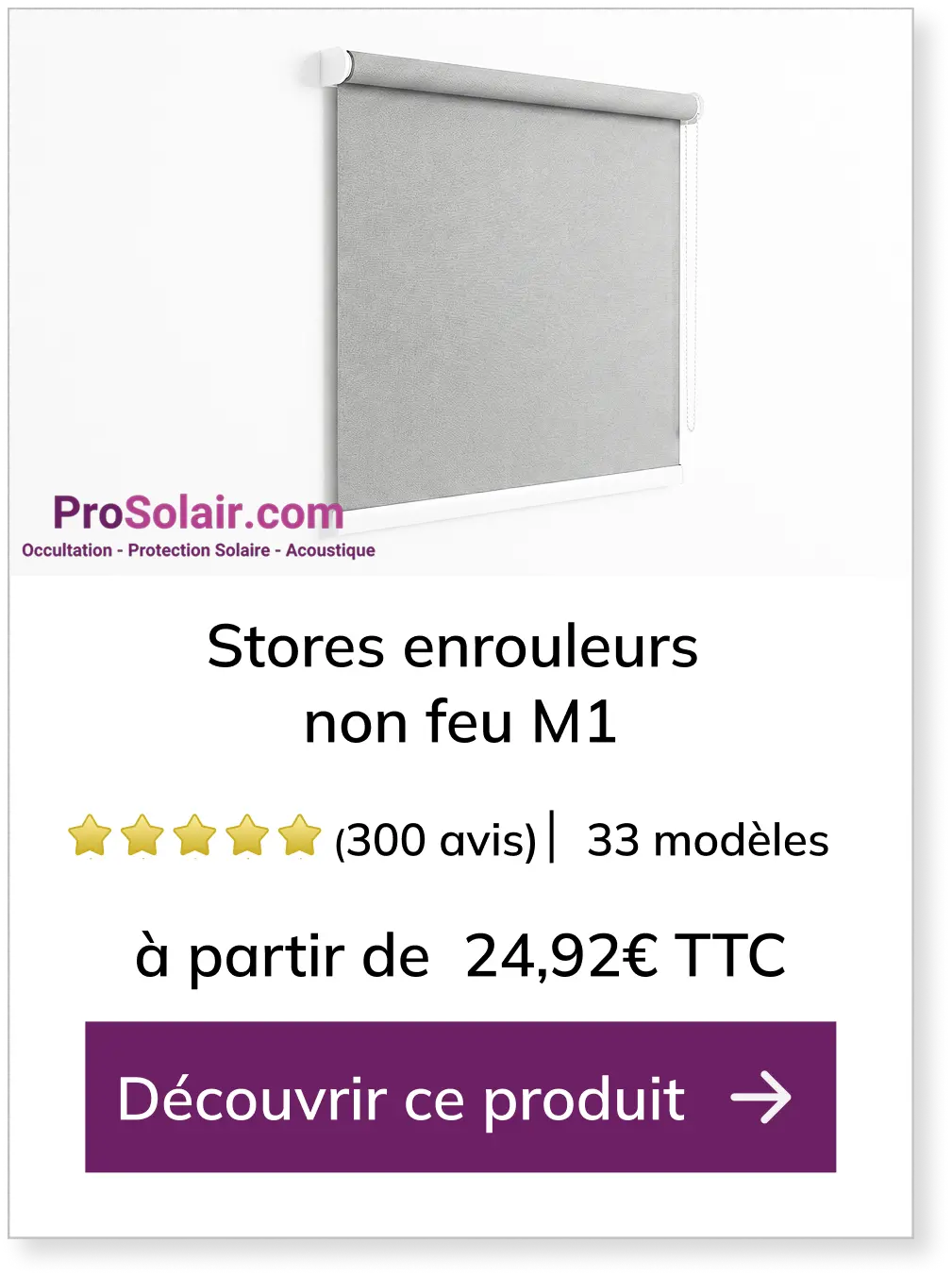 Stores enrouleurs M1 PSO