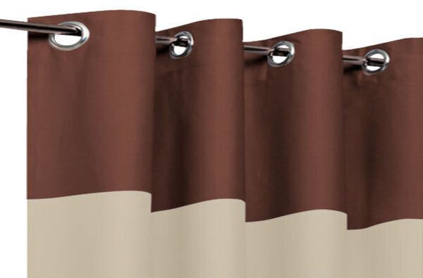  Rideaux Tamisants Bicolores - Tête Chocolat