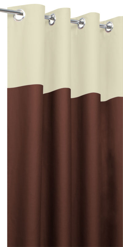  Rideaux Tamisants  Bicolores - Tête Ecrue