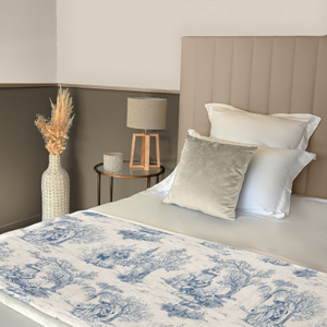  Chemin de Lit Toile de Jouy 