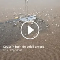 Tissu déperlant coussin bain de soleil Oxford