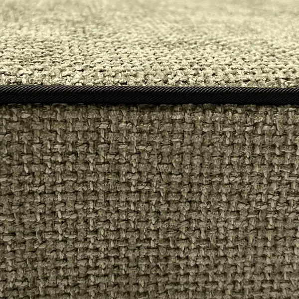 Coussin Banquette Intérieur Velours Maillé Moutarde — vue 4