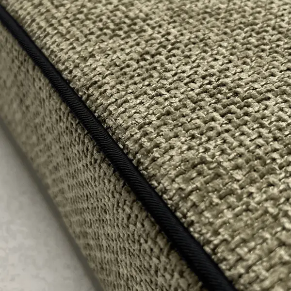 Coussin Banquette Intérieur Velours Maillé Moutarde — vue 3