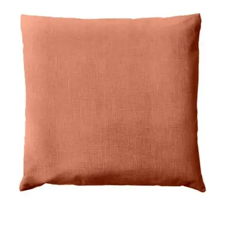 Coussin décoratif lin uni rouge