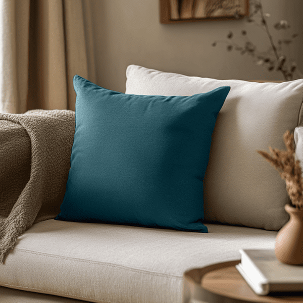  Coussins Unis - Tissu Velours