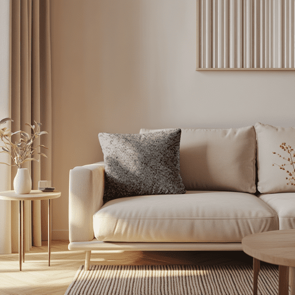  Coussins Unis - Tissu Bouclette