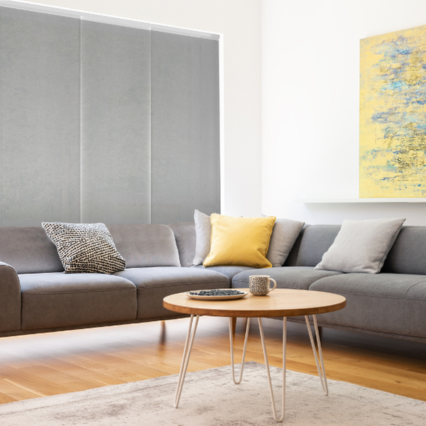 Panneaux Japonais Occultant Aspect Toile de Jute - polyester - sur mesure - durable et élégant - design épuré — vue 3