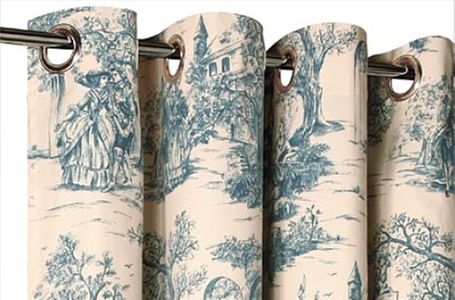  Rideaux à Motifs - Toile de Jouy 