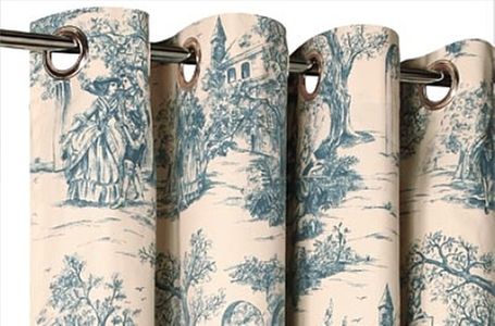  Rideaux à Motifs -  Toile de Jouy  