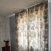 Rideau à motifs Toile de Jouy