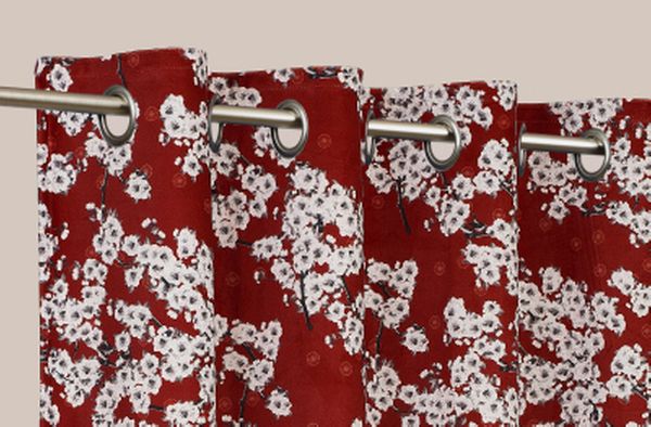  Rideaux à Motifs - Fleurs du Japon