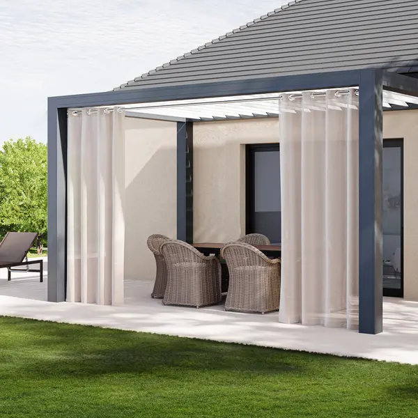 Rideau Extérieur Tamisant Uni — vue 3