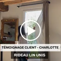 Témoignage cliente - Charlotte - Rideaux Lin Unis.webp