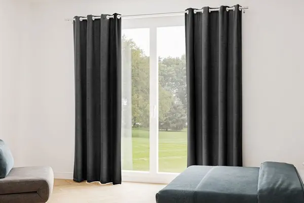  Rideaux Velours Unis 