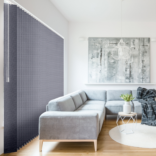 Stores californiens occultants aspect toile de jute - polyester - sur mesure - design épuré