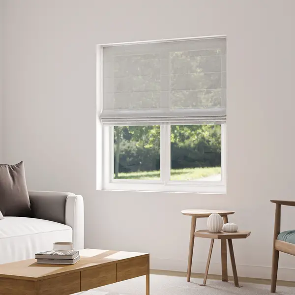 Stores Bateaux - Voilage lin blanc - sur mesure - design épuré - fabrication française - durable et élégant - Store à prix discount — vue 3