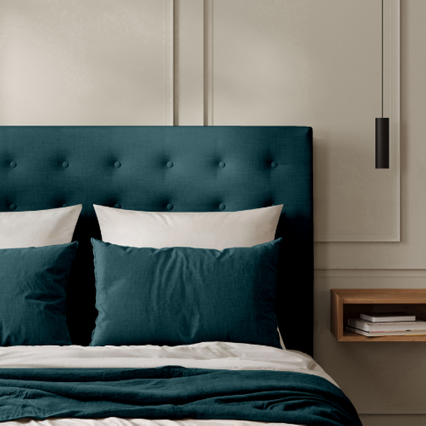  Tête de Lit Capitonnée Coton 