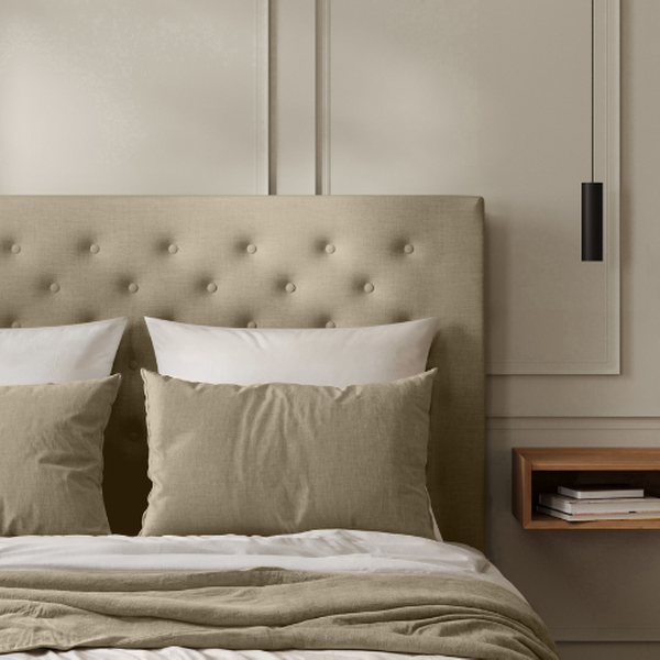  Tête de Lit Capitonnée Lin 