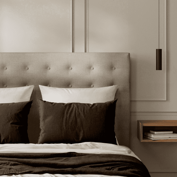  Tête de Lit Capitonnée Velours 