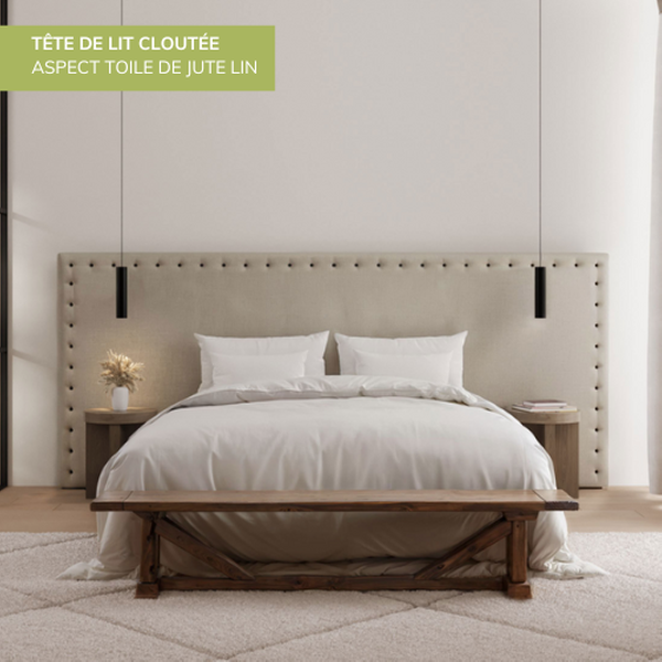 Tete De Lit Toile De Jute