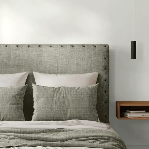  Tête de Lit Cloutée Chenillé 