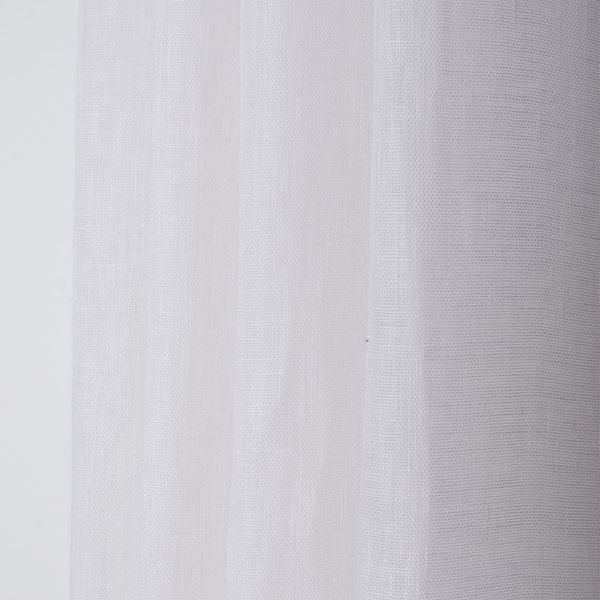 Voilage lin blanc — vue 3
