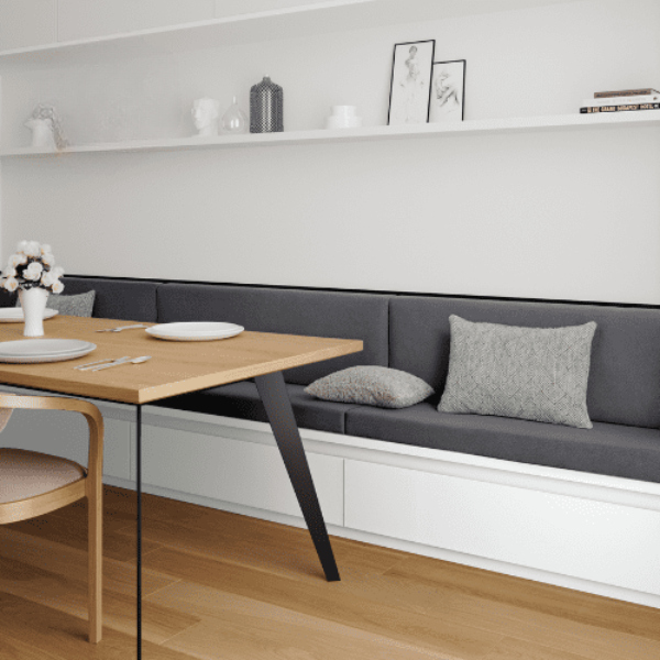 Coussin pour Banquette Intérieure - tissu Anti-tache Uni