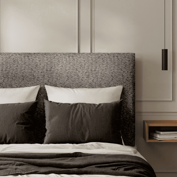 Tête de lit Classique Bouclette Taupe