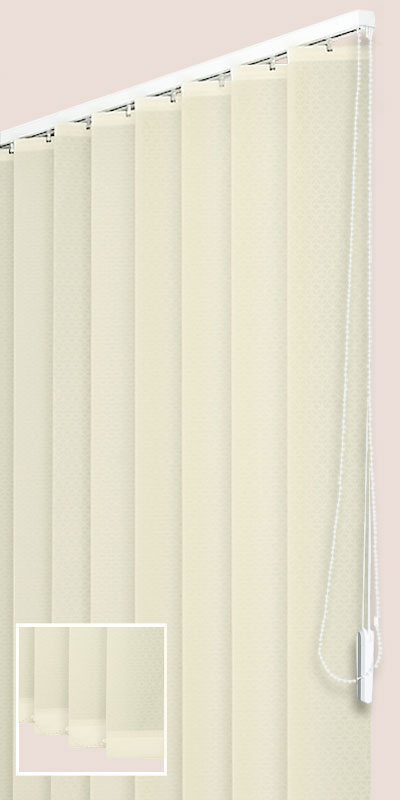 Stores Californiens Trapèzes Tamisants à Motifs Beige