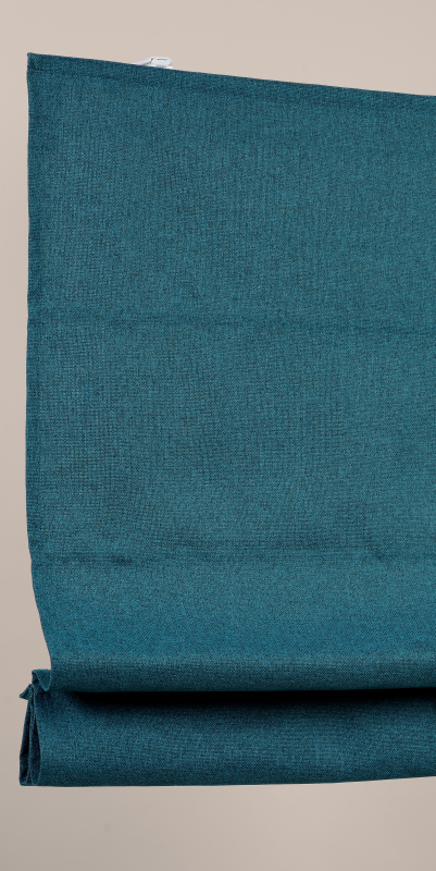 Store bateau aspect toile de jute menthe - polyester - sur mesure - durable et élégant