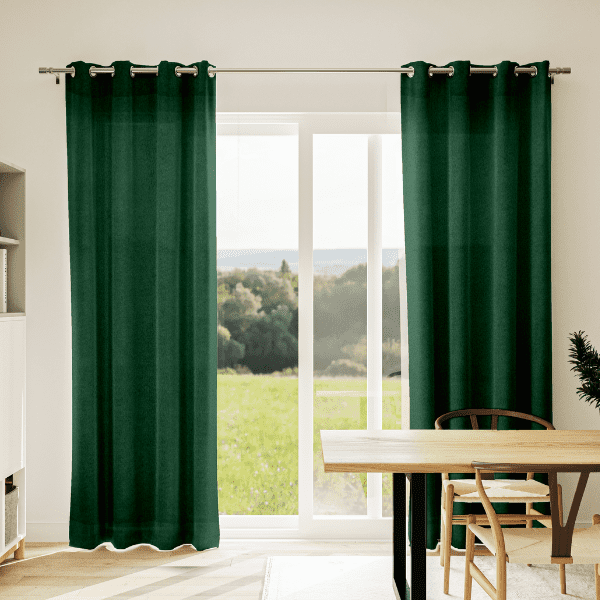Rideau Velours Vert sapin