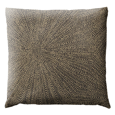 Coussin Géométrique Dent de lion Noir