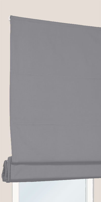 Store bateau bleu gris souris tamisant - coton - durable et élégant - fabrication française