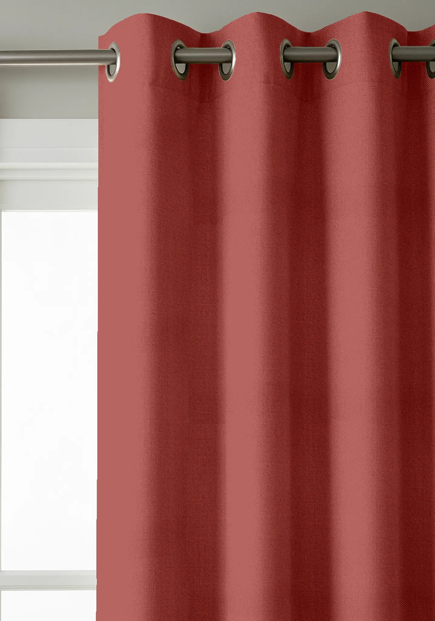 Rideau occultant uni framboise