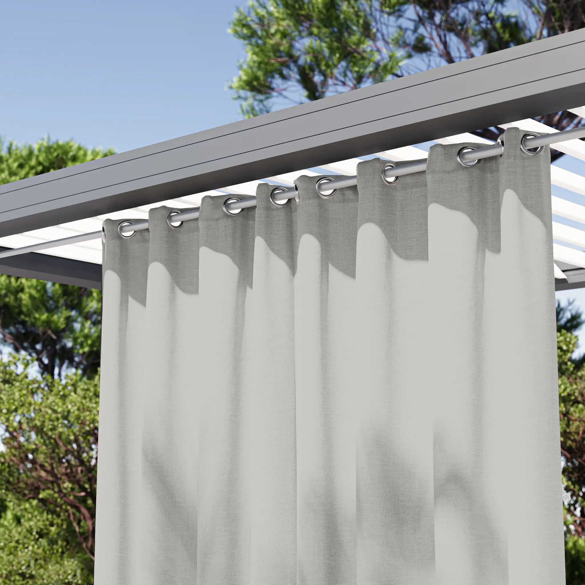 Rideaux Extérieurs Obscurcissants Gris clair