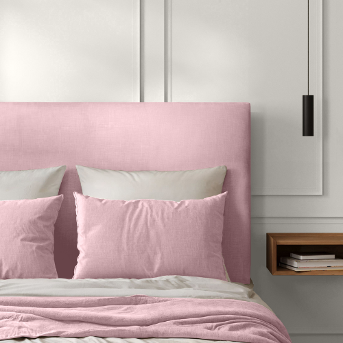 Tête de Lit Coton Rose Poudré