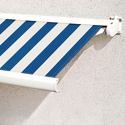 Store Banne Coffre Compacte Bleu-Blanc