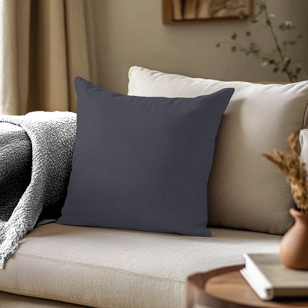Coussin Uni Gris Ardoise