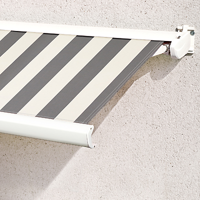 Store Banne Coffre Compacte Gris-Blanc