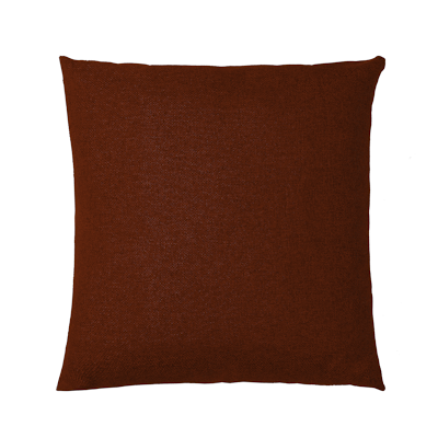Coussin toile de jute cognac