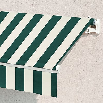 Store Banne Monobloc Vert-Blanc