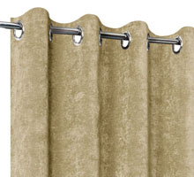 Rideau en velours Tissu Uni