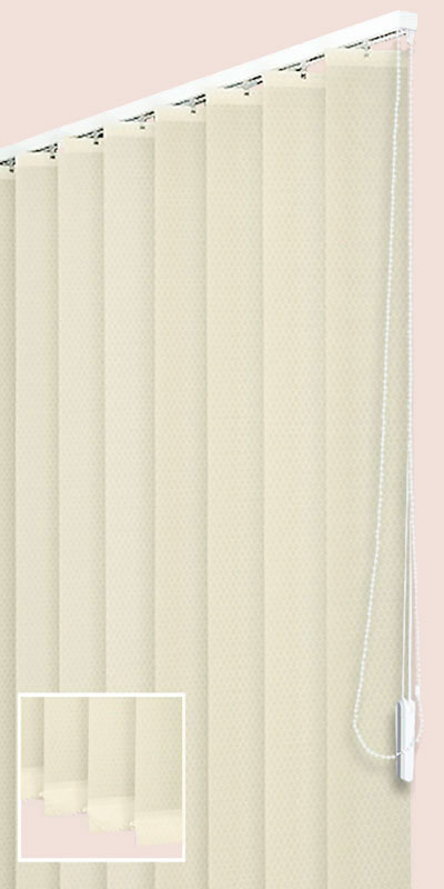 Stores Californiens Trapèzes Tamisants à Motifs Nid d'abeille beige