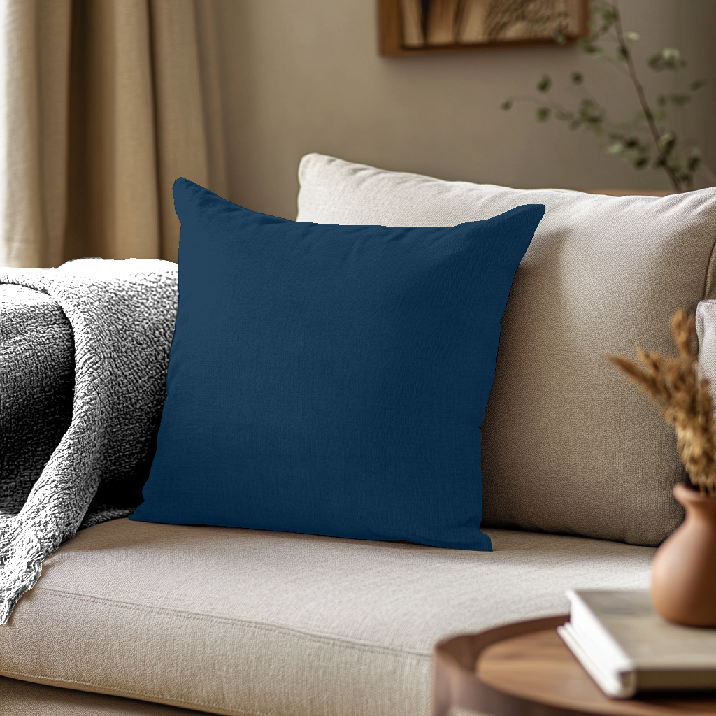 Coussin Uni Bleu Marine