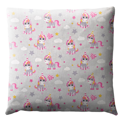 Coussin Bébé - Licorne Gris