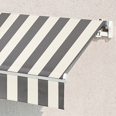 Store Banne Monobloc Gris-Blanc
