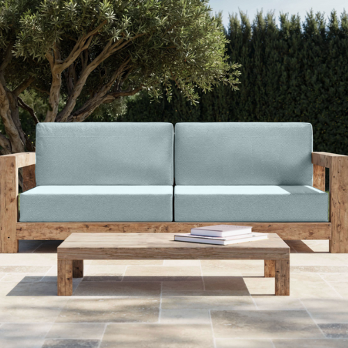 Coussin Banquette Extérieur Bleu Glacier
