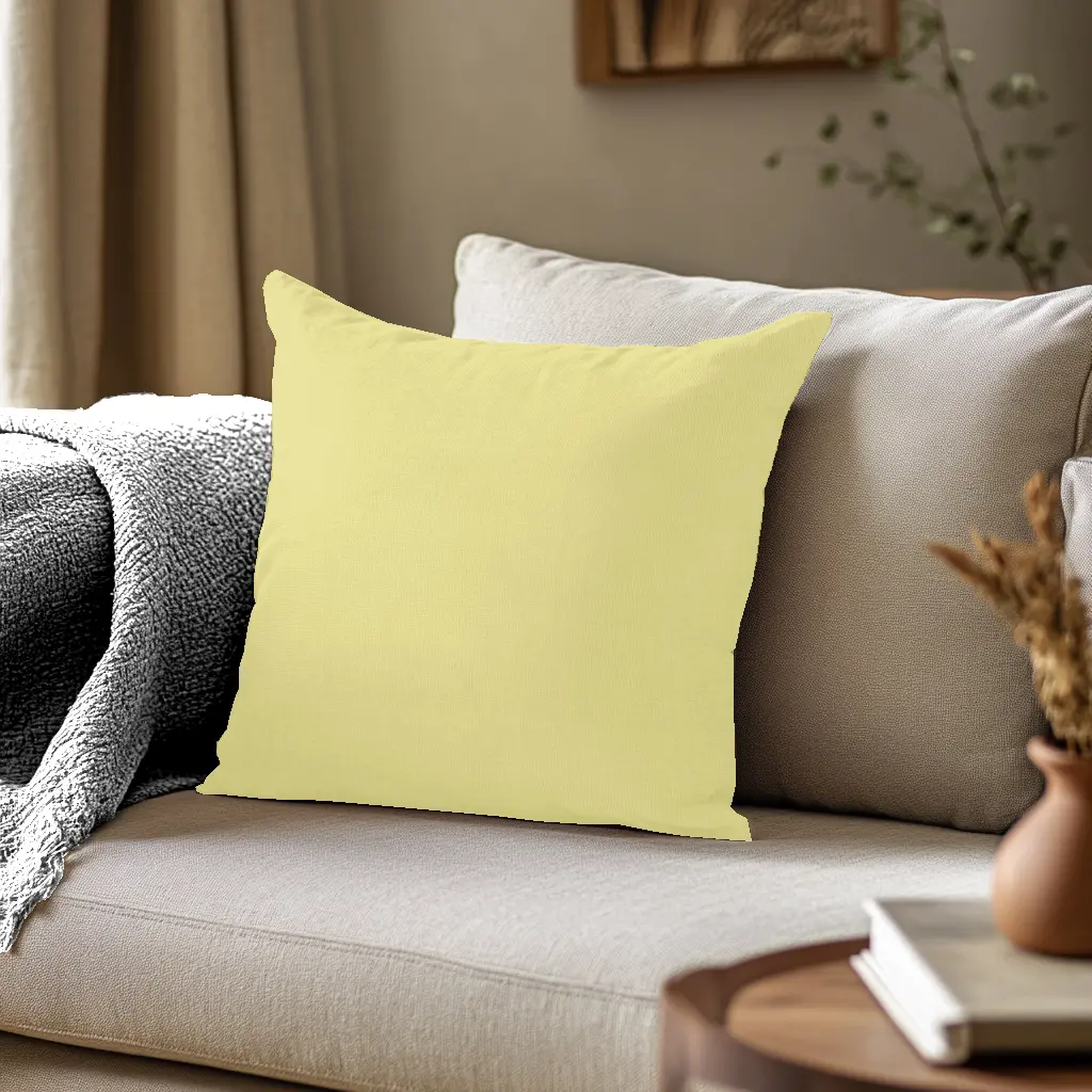Coussin Uni Jaune