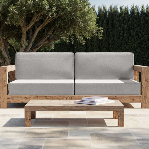 Coussin pour banc de jardin	Gris clair